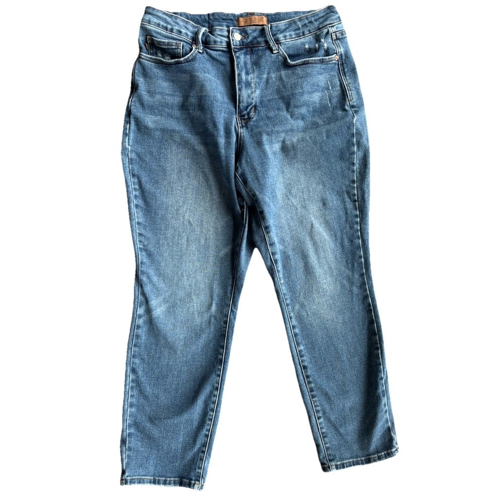 Judy Blue Jeans Womens Plus 16W Blue Slim Fit Dark Wash Denim JB88776 DK